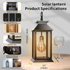 AYTPU 2 Pack Solar Lanterns Outdoor, Hanging Glass Solar Lights