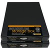 Lineco, 8x10 Black Museum Archival Storage Box, Drop Front Design.