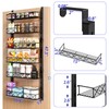 MIAOLI Over the Door Organizer, Black 6-Tier Pantry Door Organizer