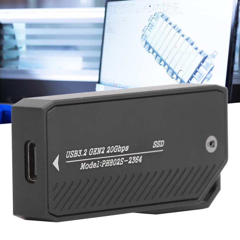 M.2 to Type C NVMe SSD Enclosure USB Adapter 20Gbps