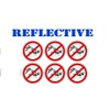 (6) REFLECTIVE - No Rats Hard Hat Stickers Union Decals