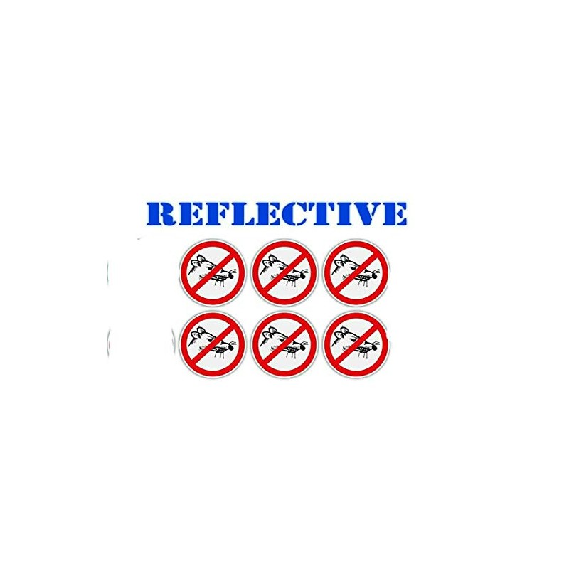 (6) REFLECTIVE - No Rats Hard Hat Stickers Union Decals