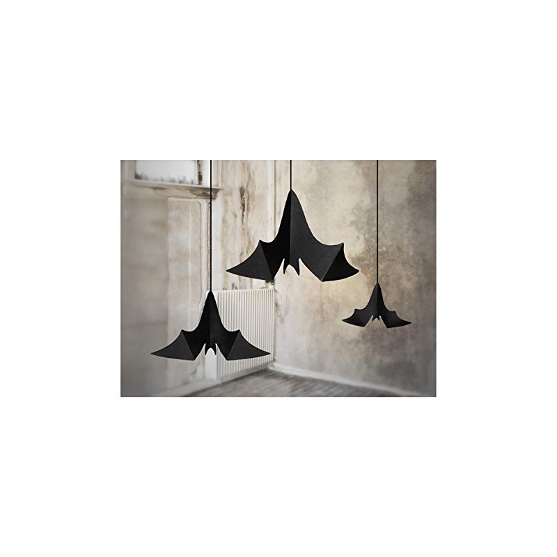 3 Paper Bats Hanging Decoration