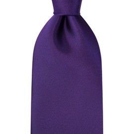 KissTies Solid Purple Satin Tie Wedding Ties Mens Necktie + Gift Box
