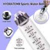 HYDRATEM8 - Active Motivational Sports Water Bottle with Time Markings,