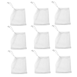 Healvian 60pcs Drawstring Soap Pouches Soap Foaming Bags for Quick Drying and Exfoliating Showers