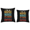 Okara Nursing Tees. Retro Magician Funny Hospice Nursing Throw Pillow,