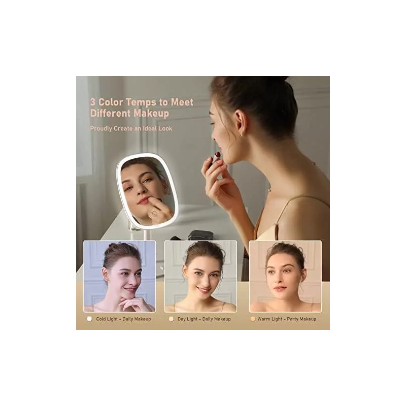 HDUYFYD Espejo De Maquillaje Con Espejo De Maquillaje 3 Modos