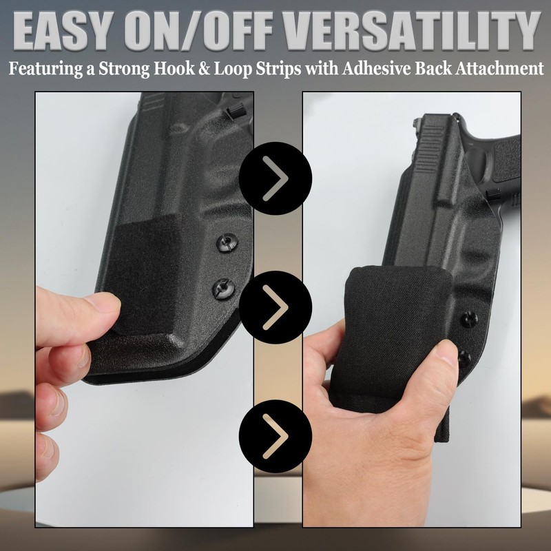 Pistol Holster Wedge Pillow – Universal Adhesive Backer Pad Kit