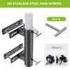 Lifeswell Heavy Duty Deck Railing Umbrella Holder, Adjustable Patio Umbrella