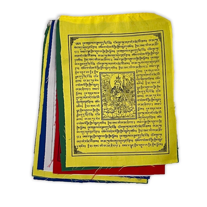 Guru Rinpoche Tibetan Prayer Flags From Nepal Set of 10