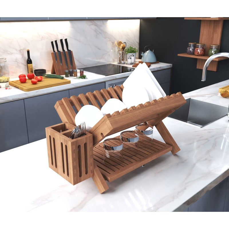Manada Teak Dish Rack