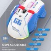 Wireless Bluetooth Gaming Mouse, 10 Macro Programmable Keys, 3 Modes