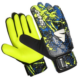 Shaz Soccer Goalkeeper Gloves for Kids Boys Children Youth,Funky Football Goalie Gloves Anti Slip 4mm Latex Palm with Strong Grip & Double Wrist Protection (Size 6 Suitable for 13-15 Years)