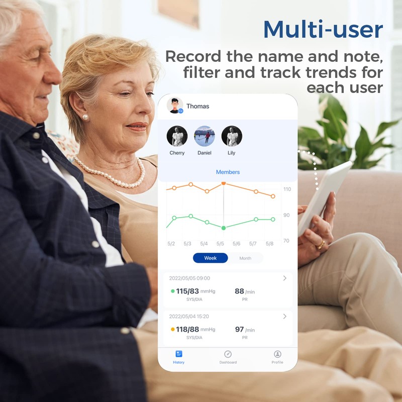 CheckMe Armfit Misuratore di Pressione Professionale Digitale con APP per