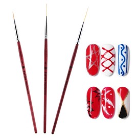 3 pinceles para delineador de uñas, escarabajos, pintura en gel, diseño de decoración de uñas, juego de bolígrafos, aplicación de diamante, pintura con puntos para uñas, dibujo, lápiz, delineador de u