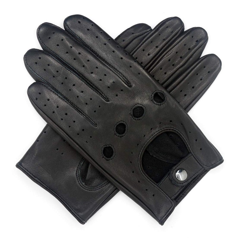 Harssidanzar Leather Driving Gloves For Mens Sheepskin Unlined Driving Gloves