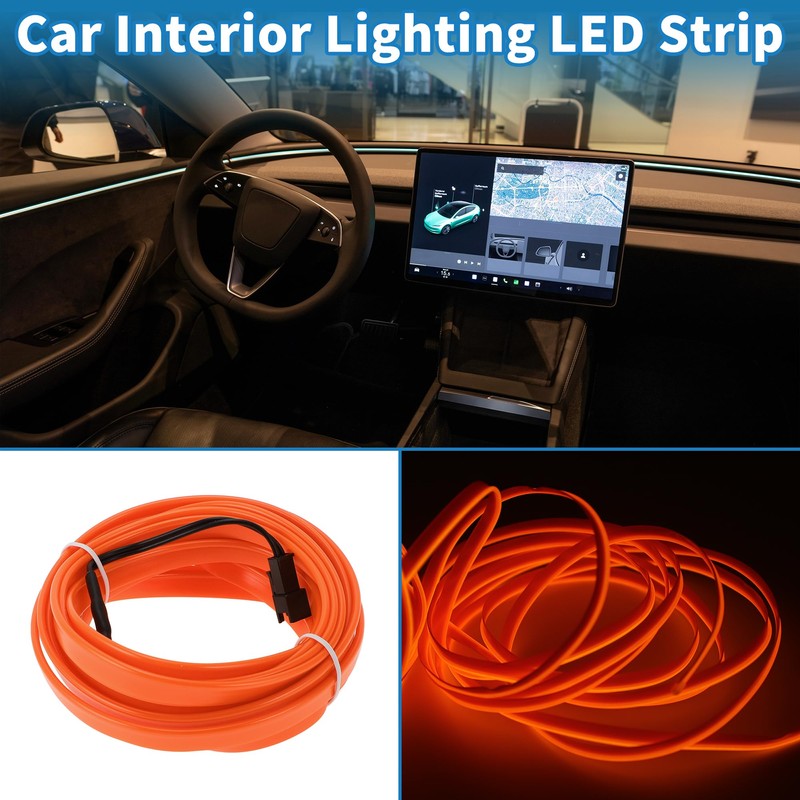 A ABSOPRO 4m EL Wire Cable LED Glow String Light