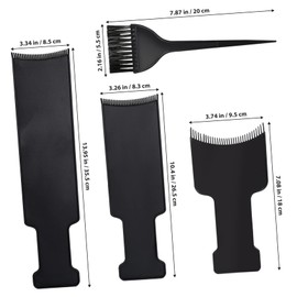 WOONEKY 6pcs Hair Dye Kit Professional Hair Coloring Tools Highlighting Plates for Salons Use Boards for Easy Application