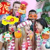 30Pcs Beach Party Photo Booth Props Kit Scary DIY Costumes