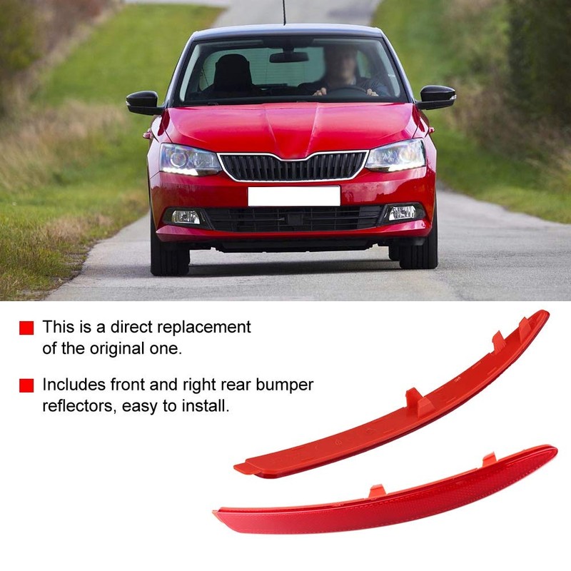 1 Pair ABS Reflector for MK3 Left Right Rear Bumper