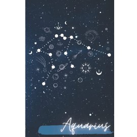 Aquarius Journal - Zodiac Notebook - Aquarius Gifts - Astrology Gift Ideas - Zodiac Gift Ideas - Zodiac Gift - Zodiac Birthday Signs