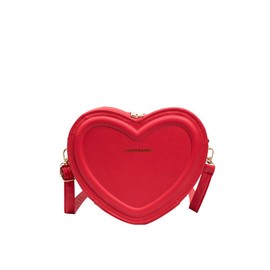 Evening Purse Bag Cute Heart Shape Satchel Crossbody Bag With Zipper Closure Purse Phone Bag for Women Girls Small Purse Handbag Shoulder Bag for Women with Removable Adjustable Strap Party Wedding Sh