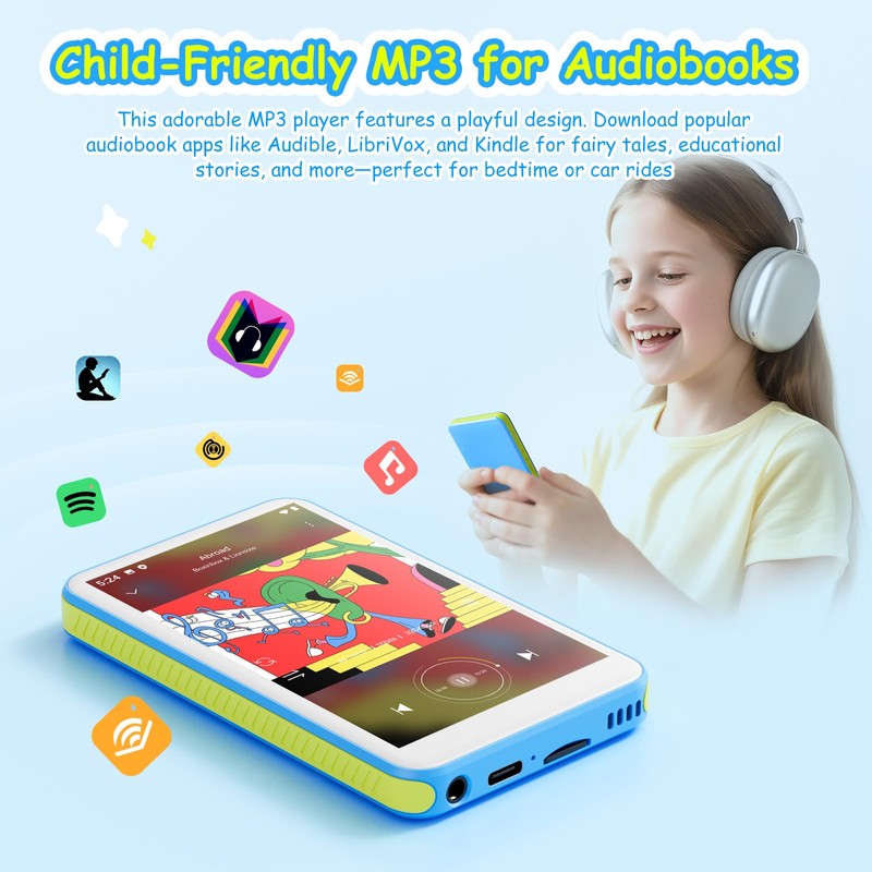 128GB MP3 Player with Bluetooth and WiFi, 4.0 Inch Touchscreen