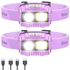Blukar LED Headlamp Rechargeable,2000L High Lumen Super Bright Dimmable Headlight