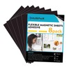 HUSPER Adhesive Magnetic Sheets, 8 Pack 8.5" x 11" Flexible