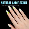 TOMICCA Almond Artificial Nail Tips, Pack of 360 Tips for