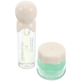 Kit de Cuidado Labial de 2 Piezas Glicerina, Hidratante Uso de Día y Noche, para Mujeres, Tono Verde Claro, Reparación y Humectación, para Varias Ocasiones