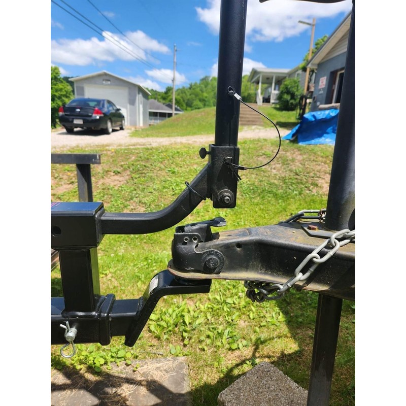 MaxxHaul 50973 Dual Hitch Extension with Single Post Includes 2