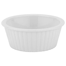 G.E.T. ER-402-W 2 oz. Fluted Ramekin, Break Resistant, San, White (Pack of 12)