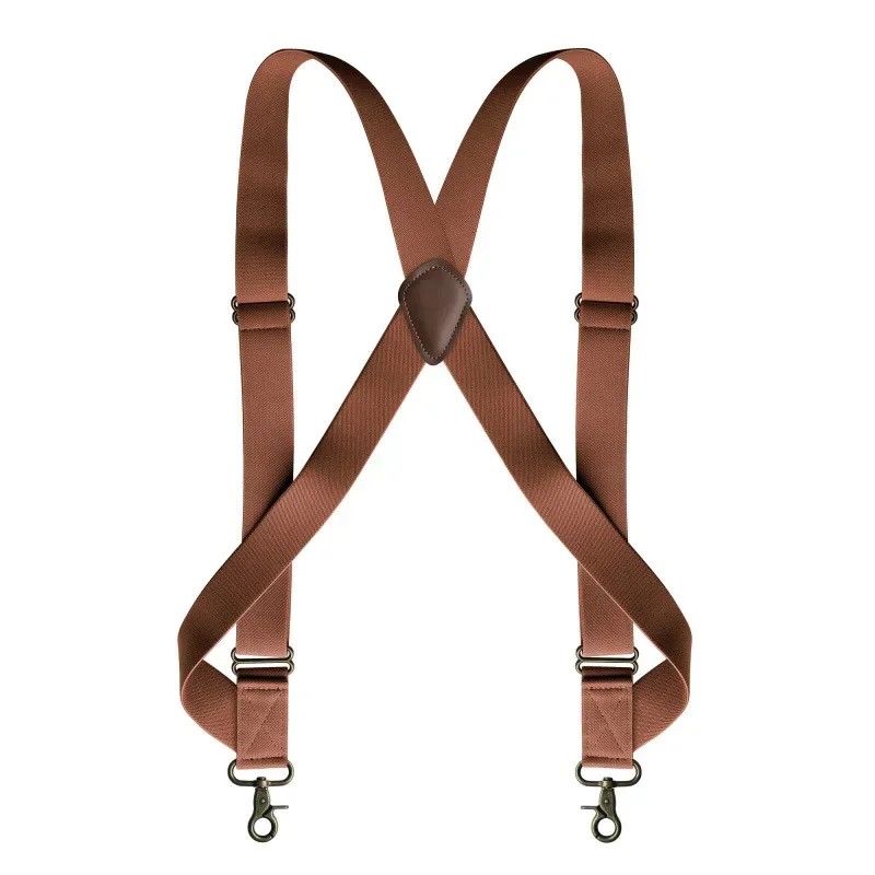 Men's X-Back Suspenders for Pants – 3.5cm Wide Adjustable Elastic