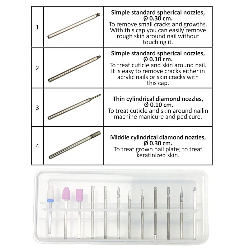 GESS Electric Nail Drill Kit, Portable Electric Nail File Set,