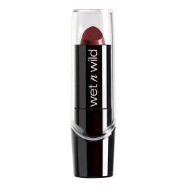 Wet n Wild Labial Acabado De Seda Con Aloe Vera Color Rojo Vino Oscuro