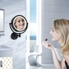 DOWRY Makeup Mirror Wall Mount Lighted with 10X Magnification, Direct