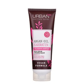 URBAN Care Argan Yağı & Keratin Kolay Kırılan Yıpranmış Saçlara Özel Saç Bakım Şampuanı 250 ml- Vegan