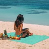 Odoland Outdoor Pocket Travel Blanket Beach Mat - Waterproof Sand