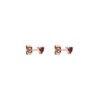 Purelei® Heart Shaped Cubic Zirconia Stud Earrings - Elegant Red