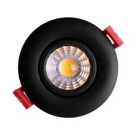 NICOR Lighting DGD311203KRDBK LED Downlights, Black