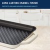 Country Living Enameled Cast Iron Grill Pan, Family Sized Rectangular
