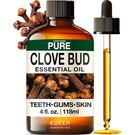 KUKKA essential oils Kukka Aceite De Clavo Para El Cuidado Bucal, Dientes Y Encas Aceite Esencial De Clavo - Aceite Esencial De Clavo 100 Natural...  
