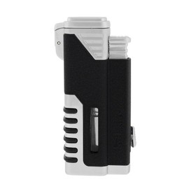 JetLine Gotham Black Quad Torch Red Flame Lighter