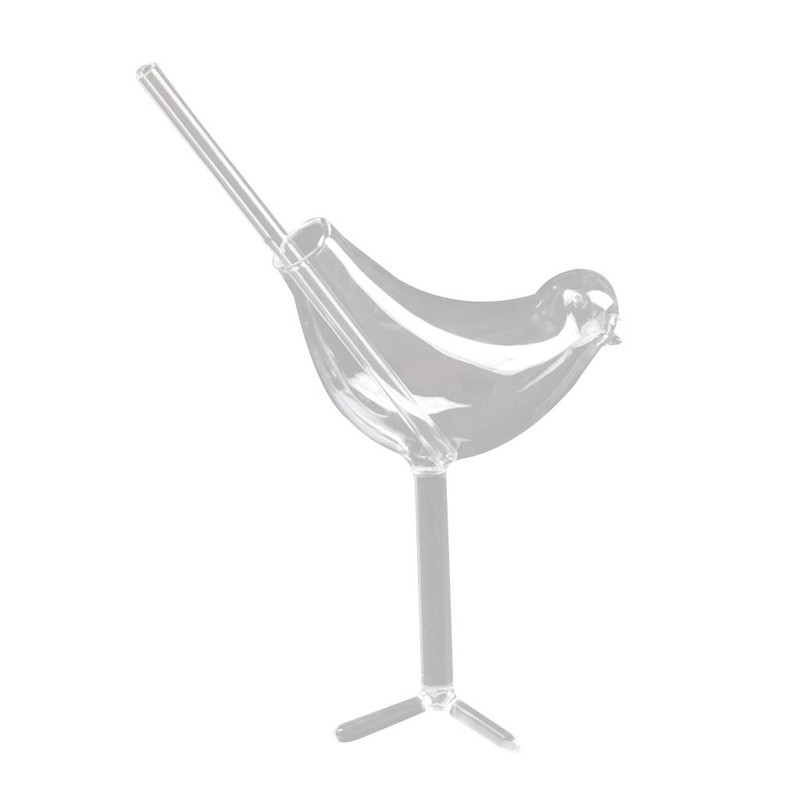 FEIlei Glass Cup, 150Ml Creative Bird Shape Cocktail Goblet Glass