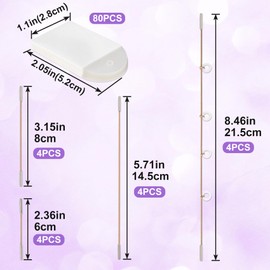 PAGOW 80pcs Face Tape Lifting with 16pcs Lifting String, Instant Adhesive Face Lift Tape Invisible for Sagging Skin Neck Double Chin Eye Wrinkles, Waterproof Hypoallergeni