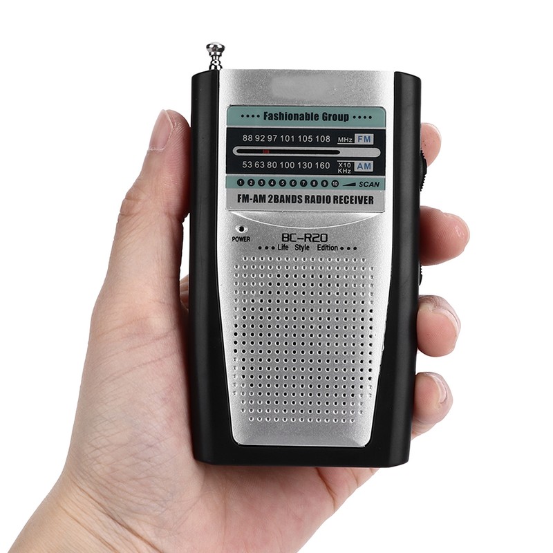 Multifunctional AM FM Portable Pocket Radio Battery Operated AM FM