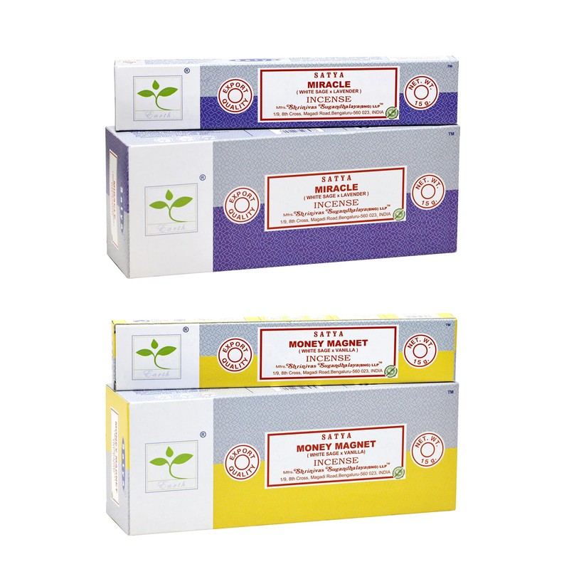 Satya Earth Incense Sticks - Pack of 3 with JRose