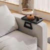 Tinamo Acacia Couch Arm Table - Wooden Sofa Armrest Tray
